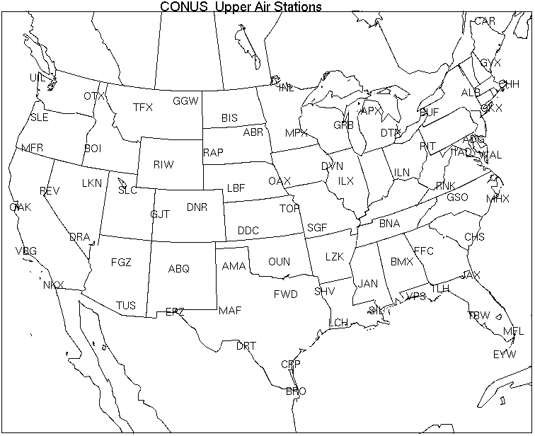 Available Upper Air Stations
